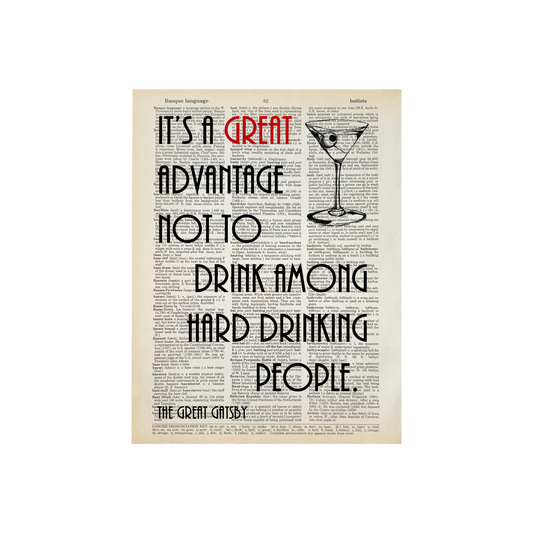 It's a great advantage | Dictionary Print | Vintage Book