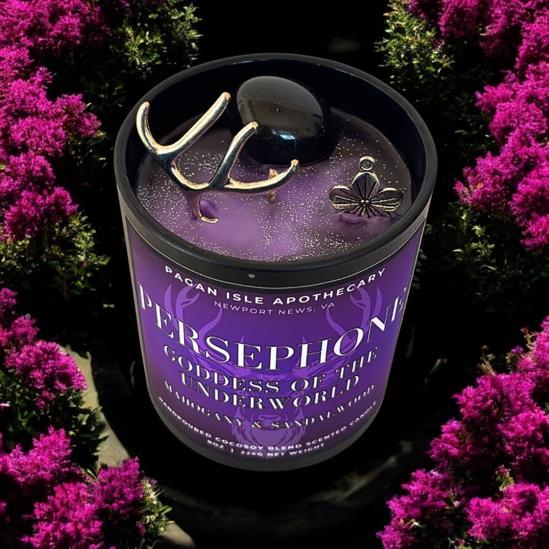 Persephone Crystal Candle