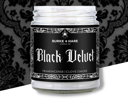 Gothic Scented Candle - Black Velvet - Clove Smoke