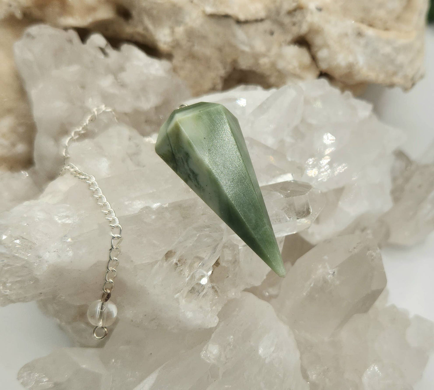 Serpentine Pendulum w/Silver Plated Chain