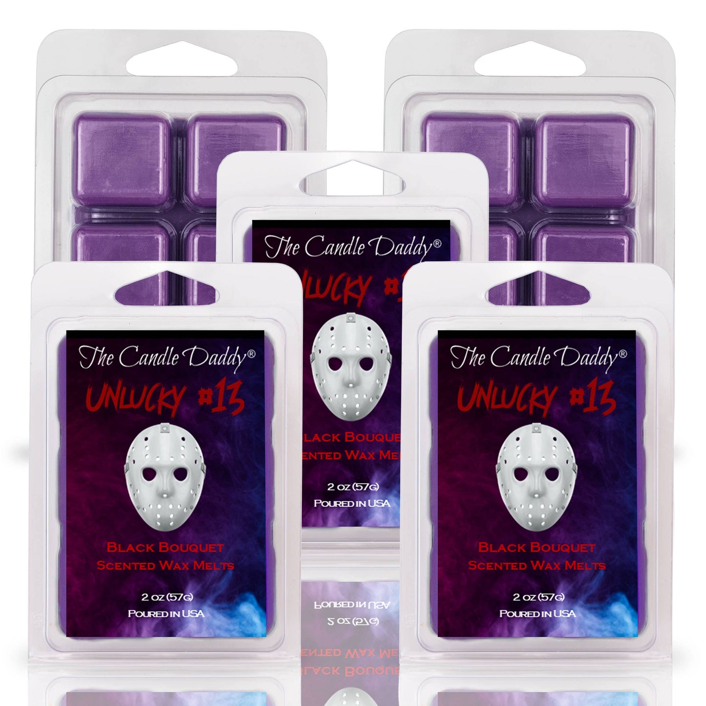 UNLUCKY #13 - BLACK BOUQUET SCENTED HORROR MOVIE WAX MELT
