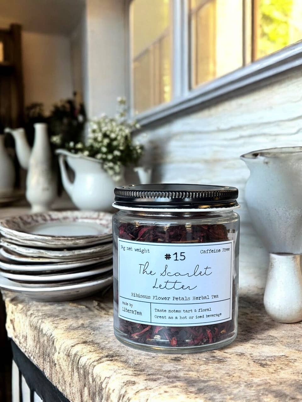 The Scarlet Letter Hibiscus Flower Loose Leaf Tea