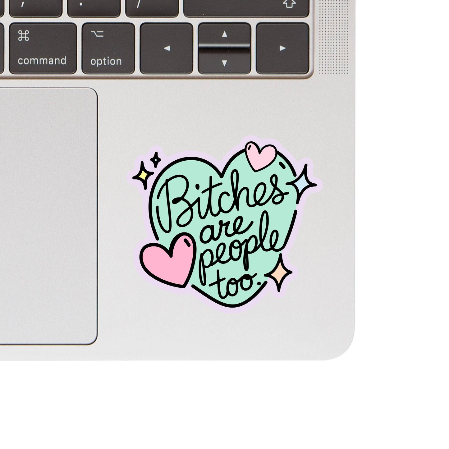 Funny Swear Bitches Heart High Quality Vinyl Sticker
