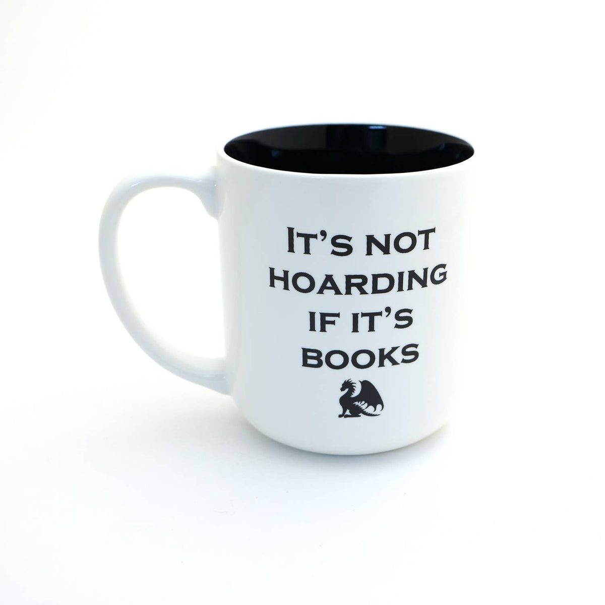 Book Dragon mug, It's not Hoarding if it's Books