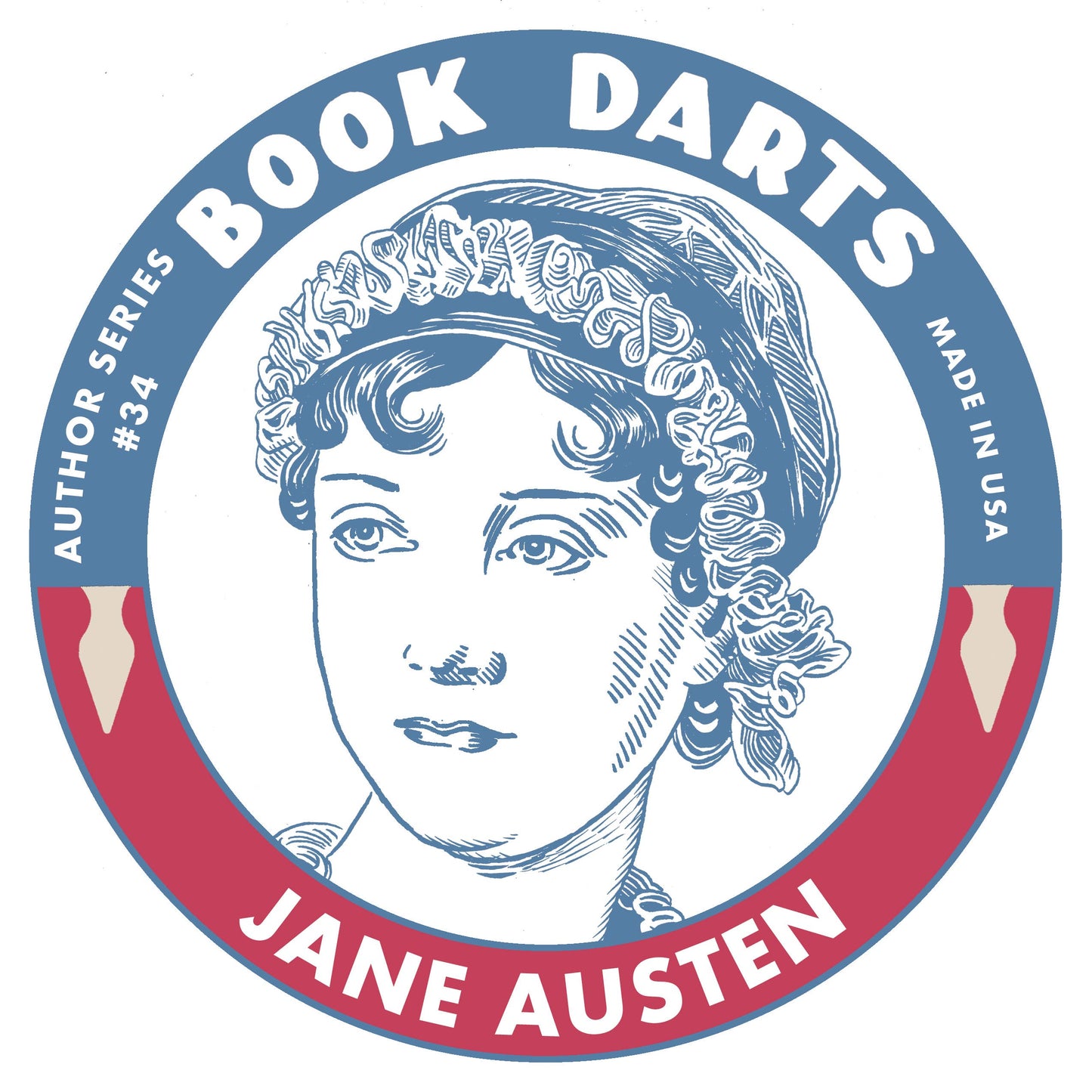Tin Book Dart - Author Series #34 - Jane Austen