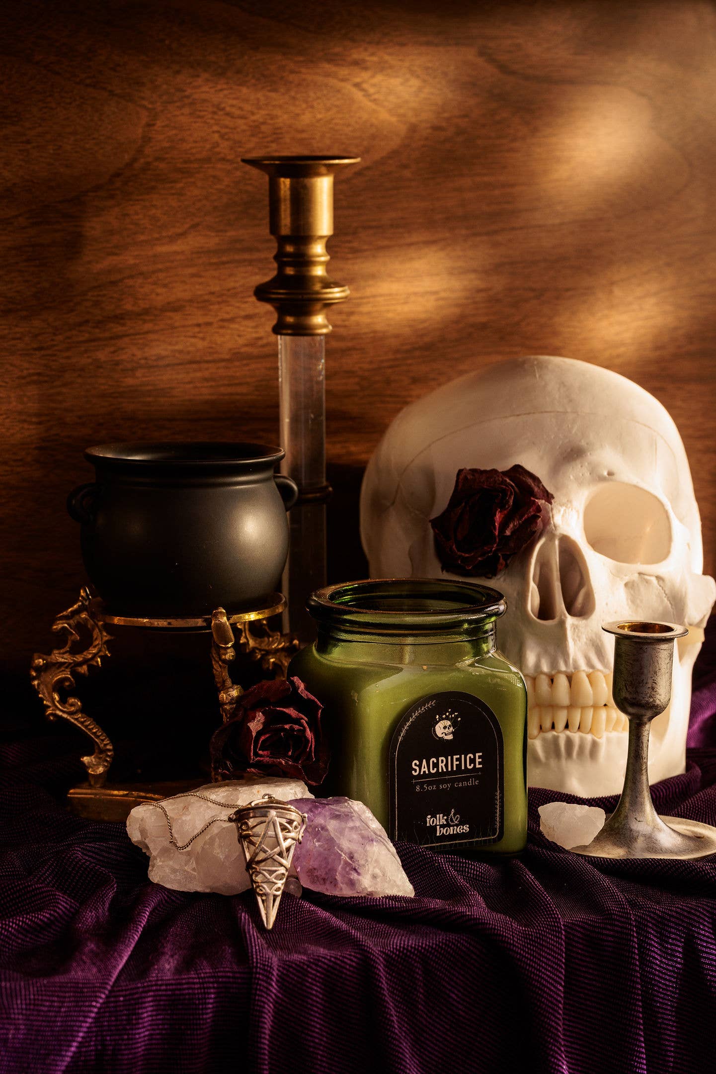 Sacrifice - 8 oz Labdanum Moss Soy Candle