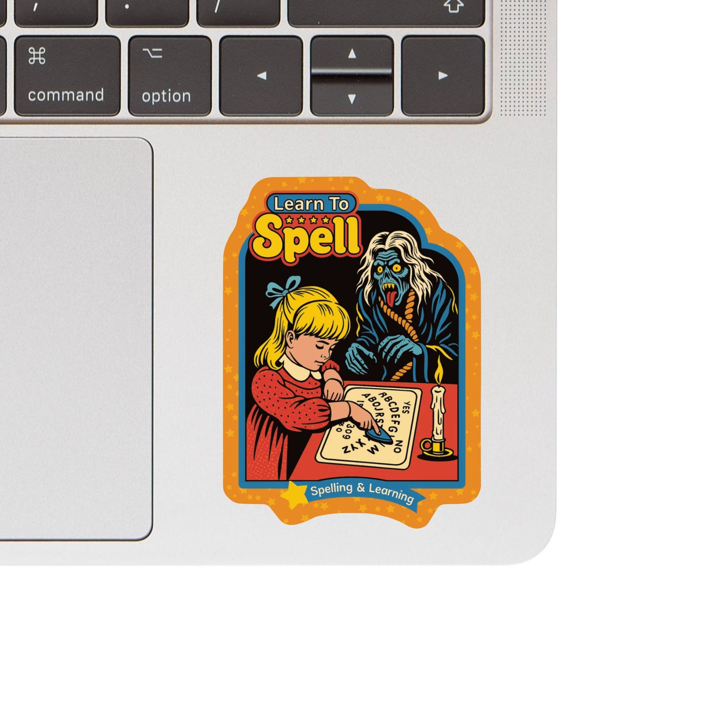 Reading Ouija Zombie Humor High Quality Vinyl Sticker