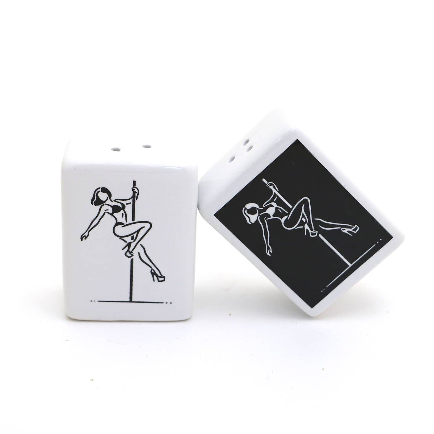 Stripper Salt and Pepper Shaker Set, Funny pole dancing
