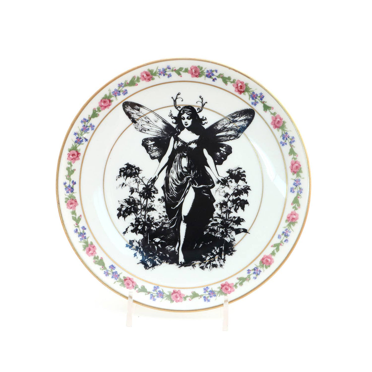 Fairy vintage upcycled 7.5" Salad Plate Program