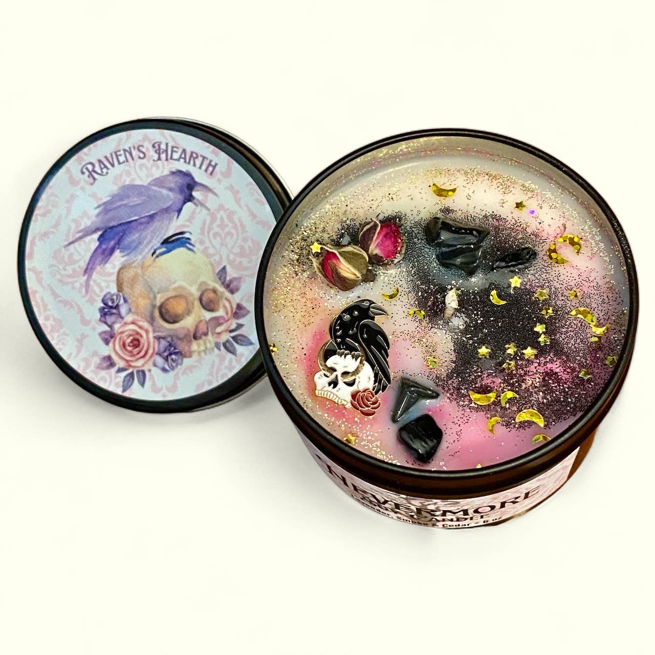 Nevermore Soy Candle | Lavender & Oud | Gothic | Vegan