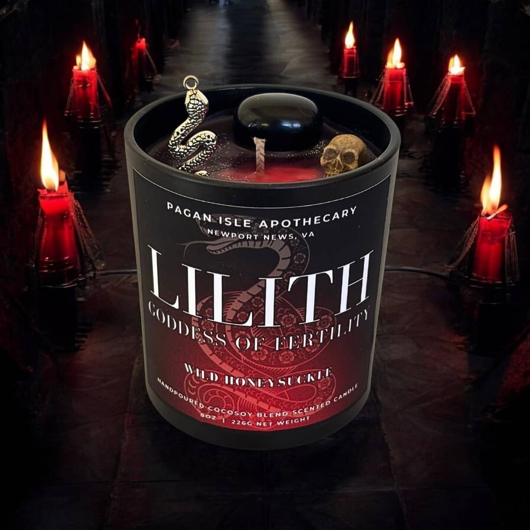 Lilith Crystal Candle