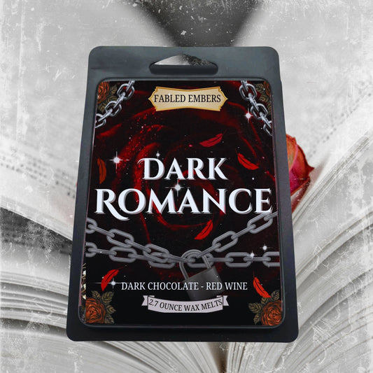 DARK ROMANCE bookish wax melts | wine and chocolate