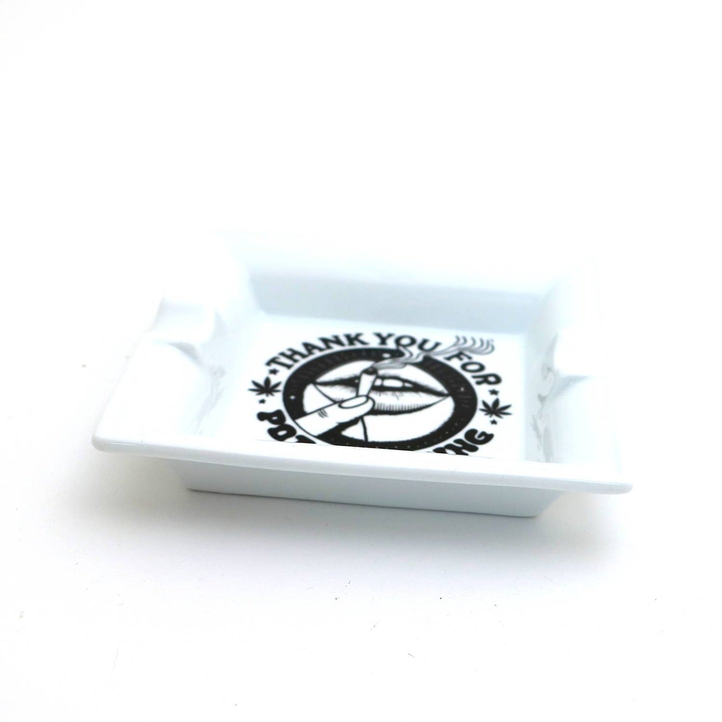 Thank You For Pot Smoking Ceramic Ashtray, Gift for smoker