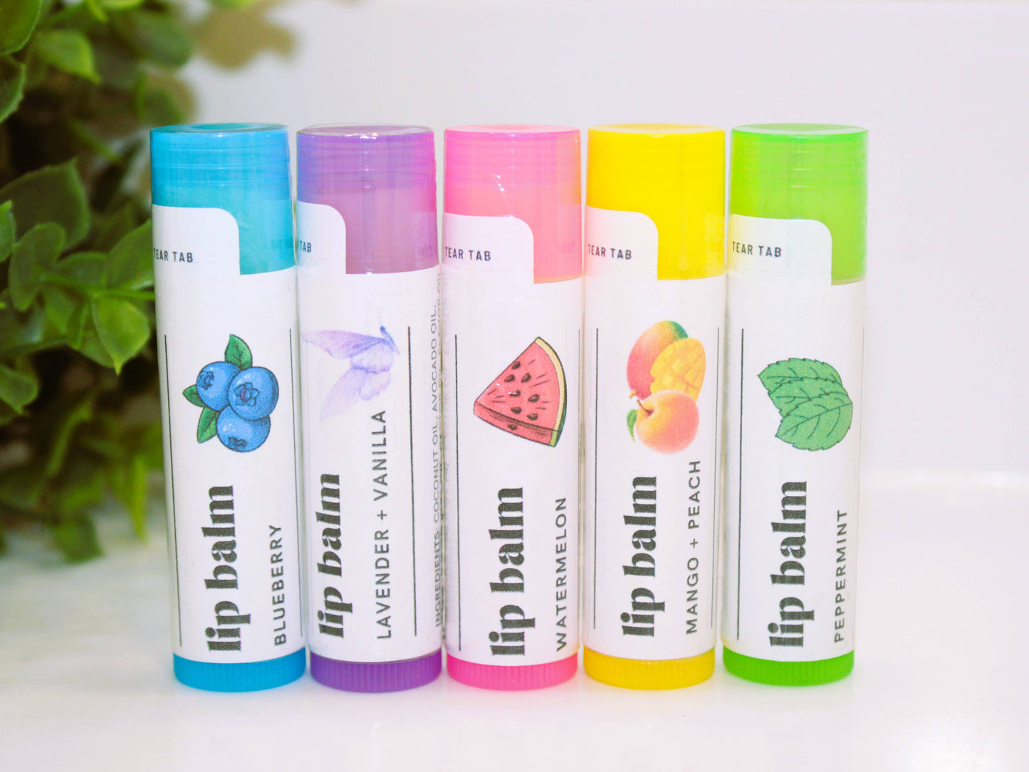 Peppermint Lip Balm, Natural Chapstick, Lips Smacker