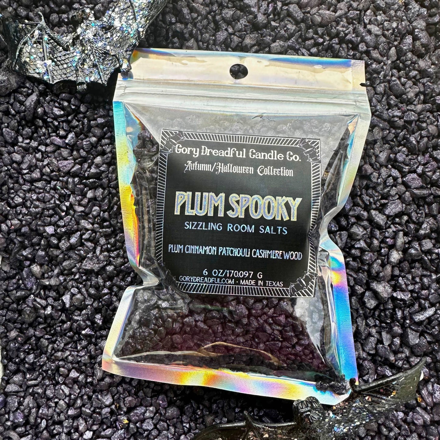 Plum Spooky Sizzling Room Salt Crystal Potpourri