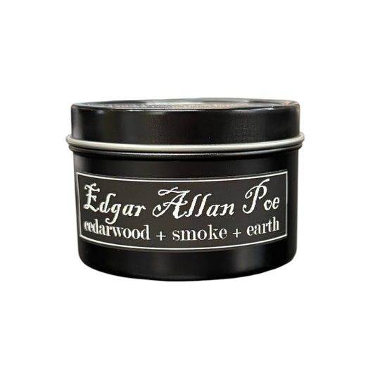 Edgar Allan Poe 4oz Candle - Cedarwood + Smoke + Earth