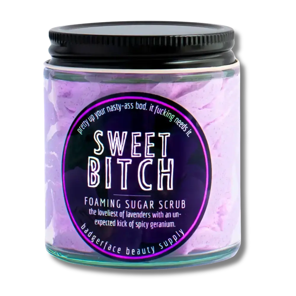 Lavender Geranium Natural Foaming Sugar Scrub