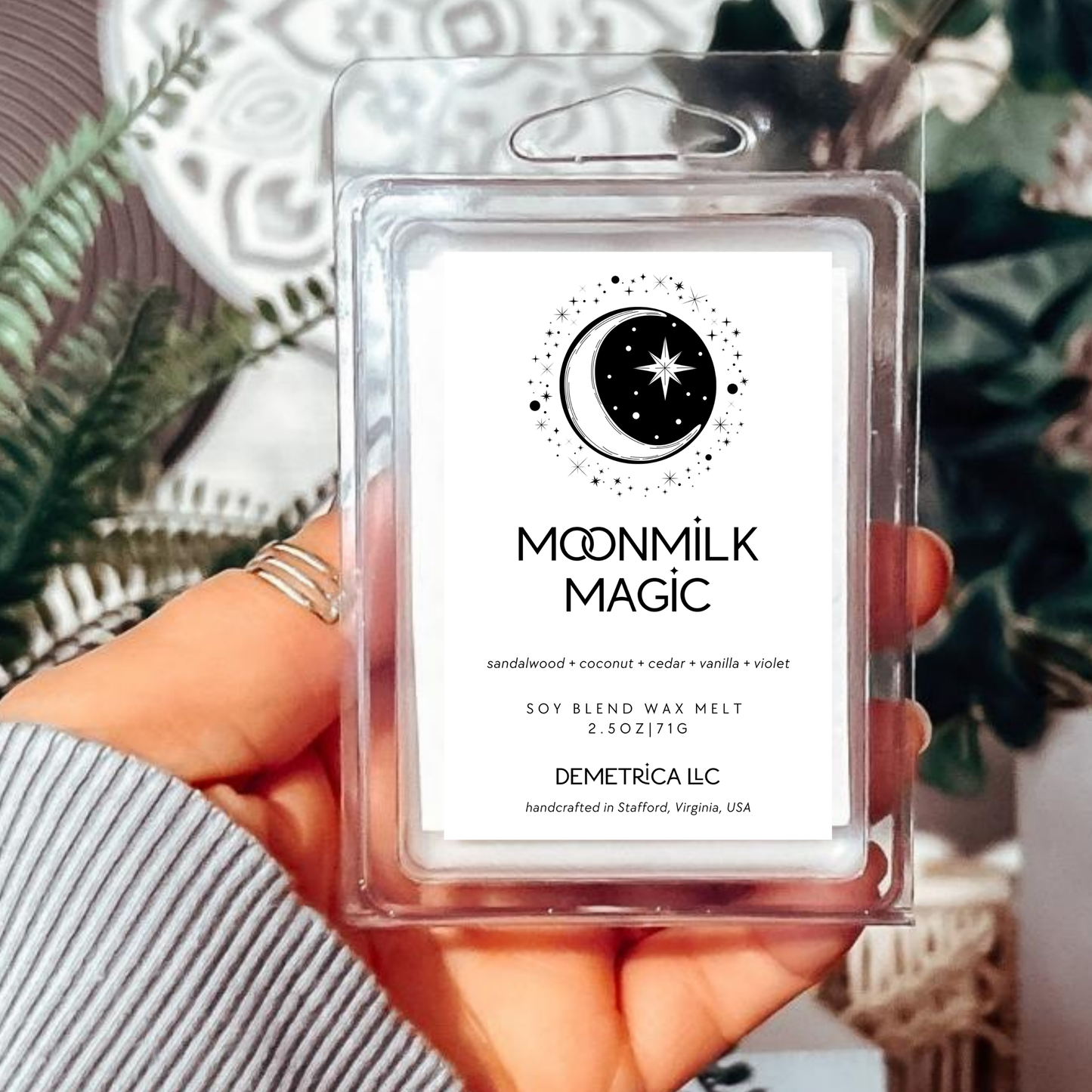 Moon Milk Magic Soy Wax Melts, Witchy Spiritual Ritual