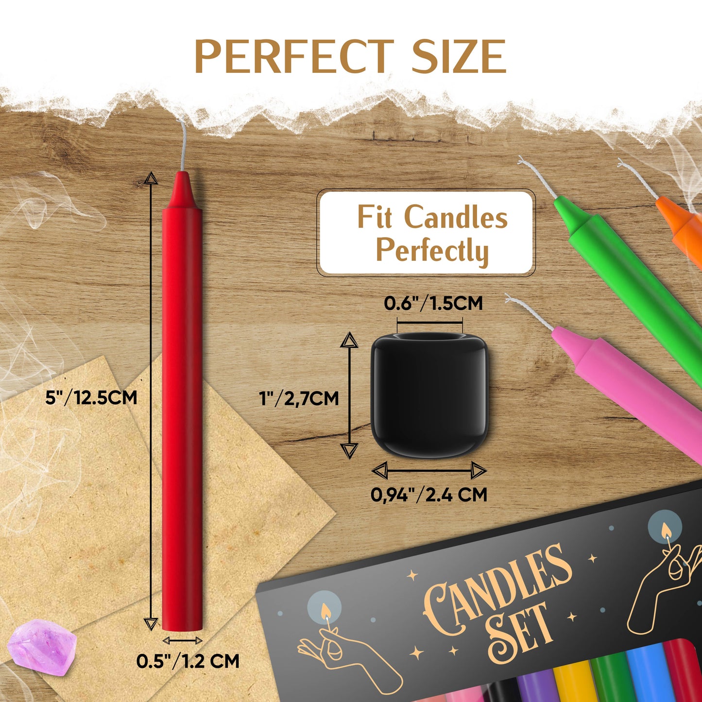 Wyspell Candles Set 36 PCS
