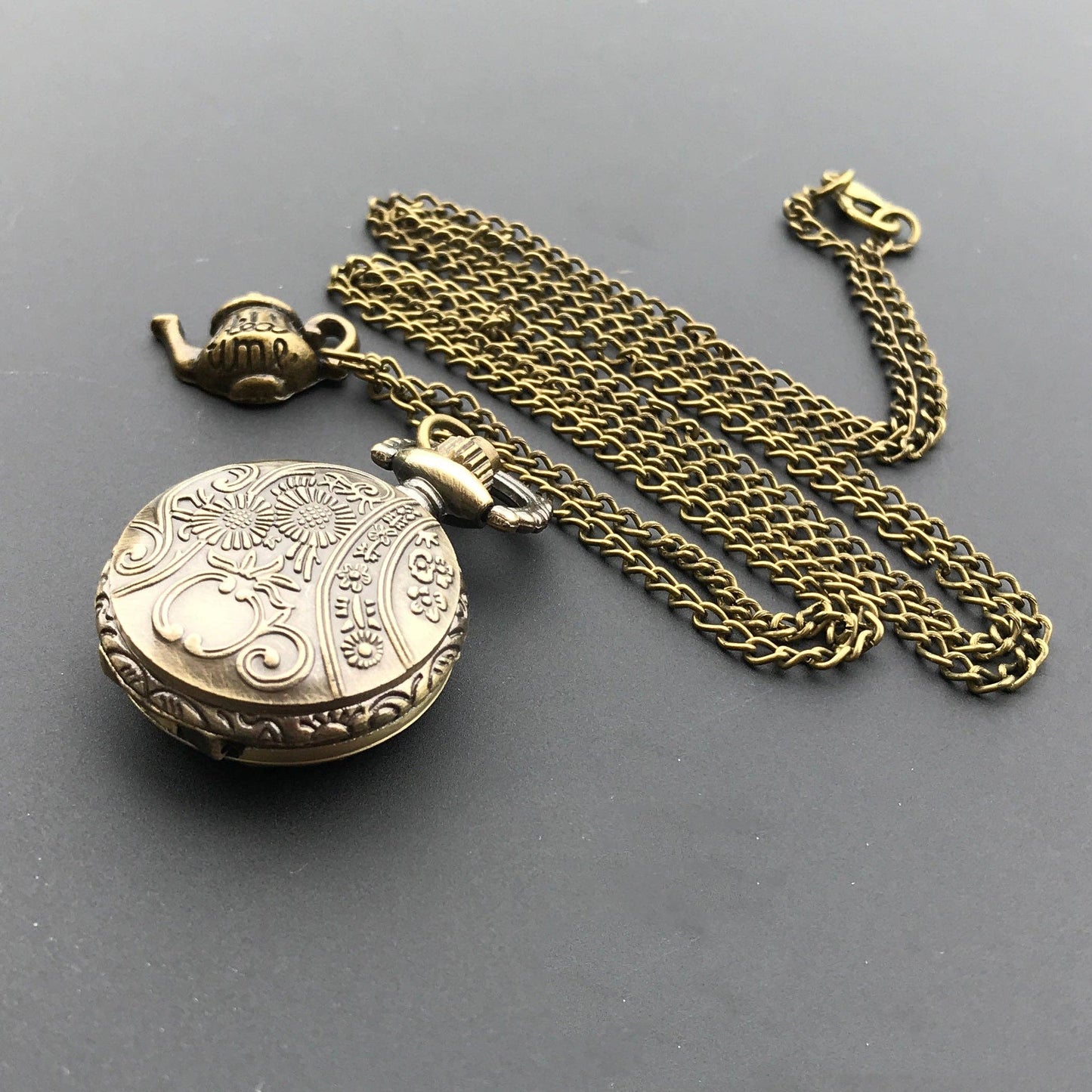 Alice in Wonderland watch necklace