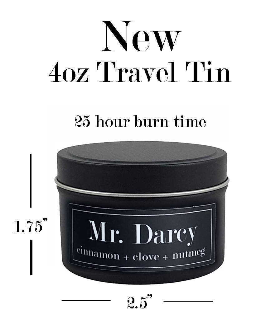 Mr Darcy 4oz Candle - Cinnamon + Clove + Nutmeg