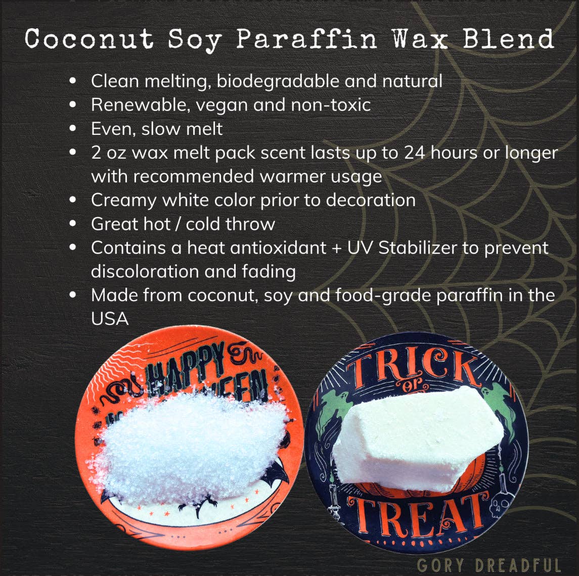 Skeleton Tears Wax Melt Chunkies: Pumpkin Pear Cassia Bourbon Scent
