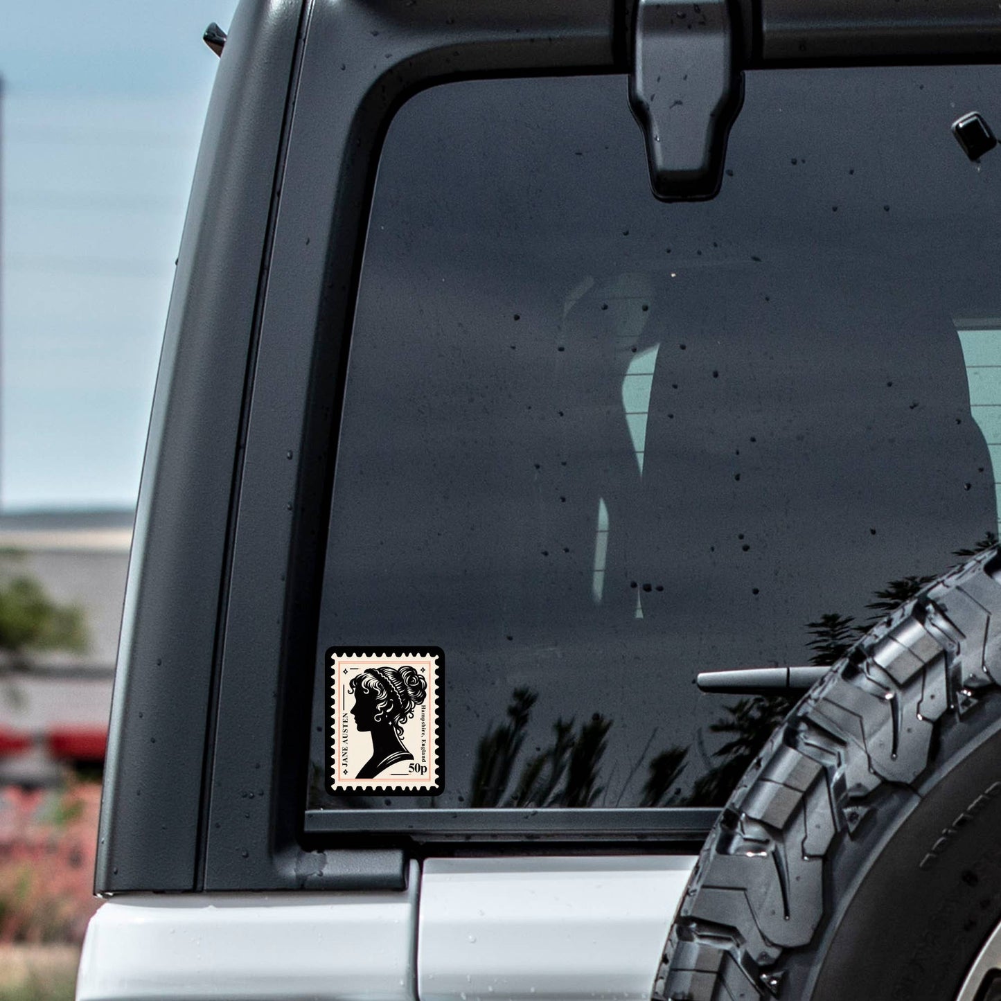 Jane Austen Feminist Book Read High Quality Vinyl Sticker