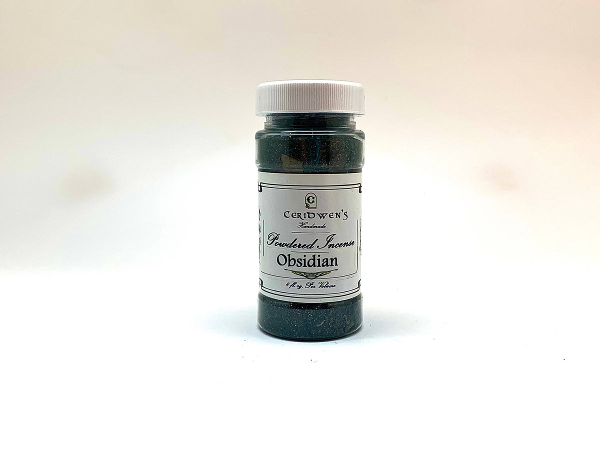 Obsidian Powdered Incense - protection, healing, intuition