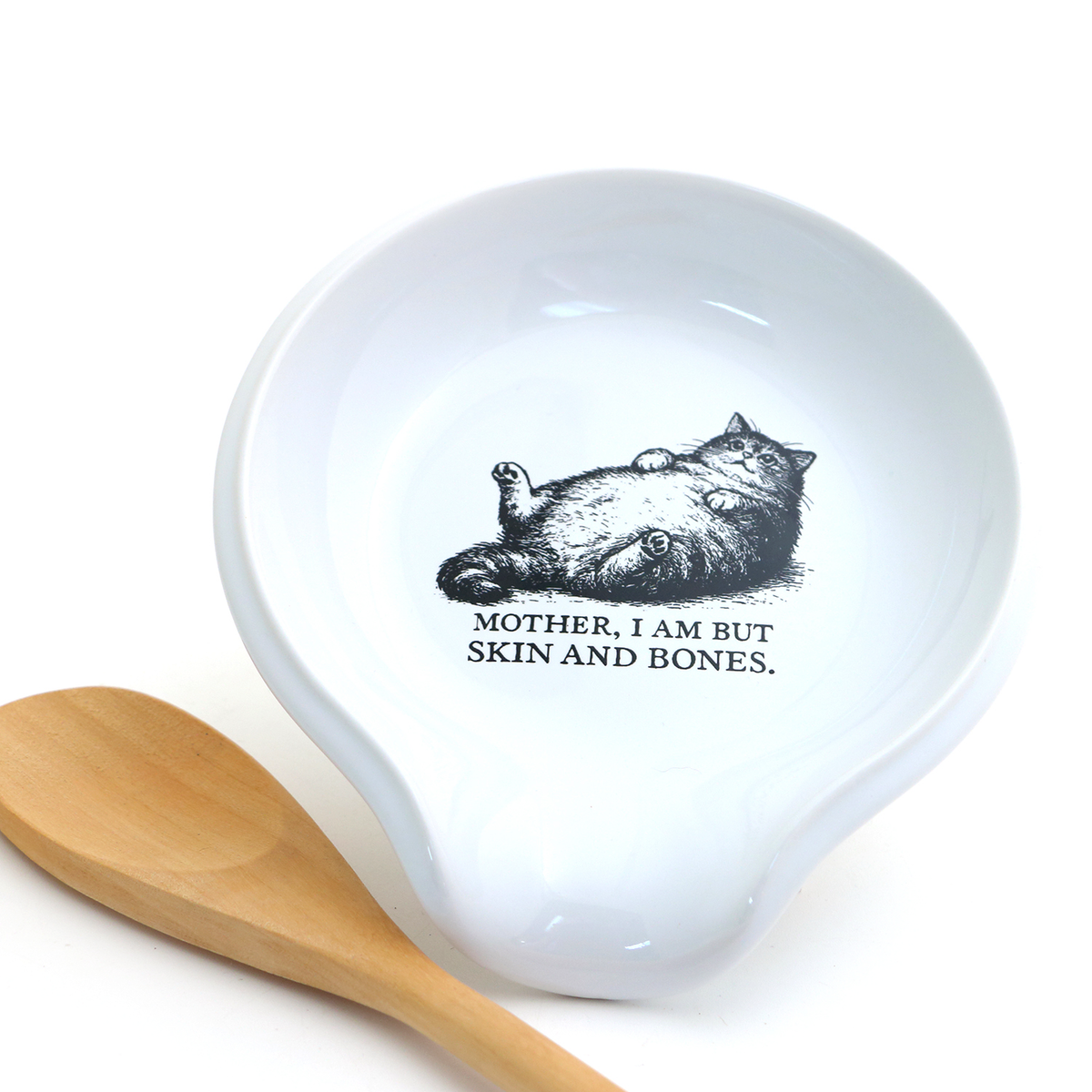 Fat Cat Spoon rest, Skin and Bones