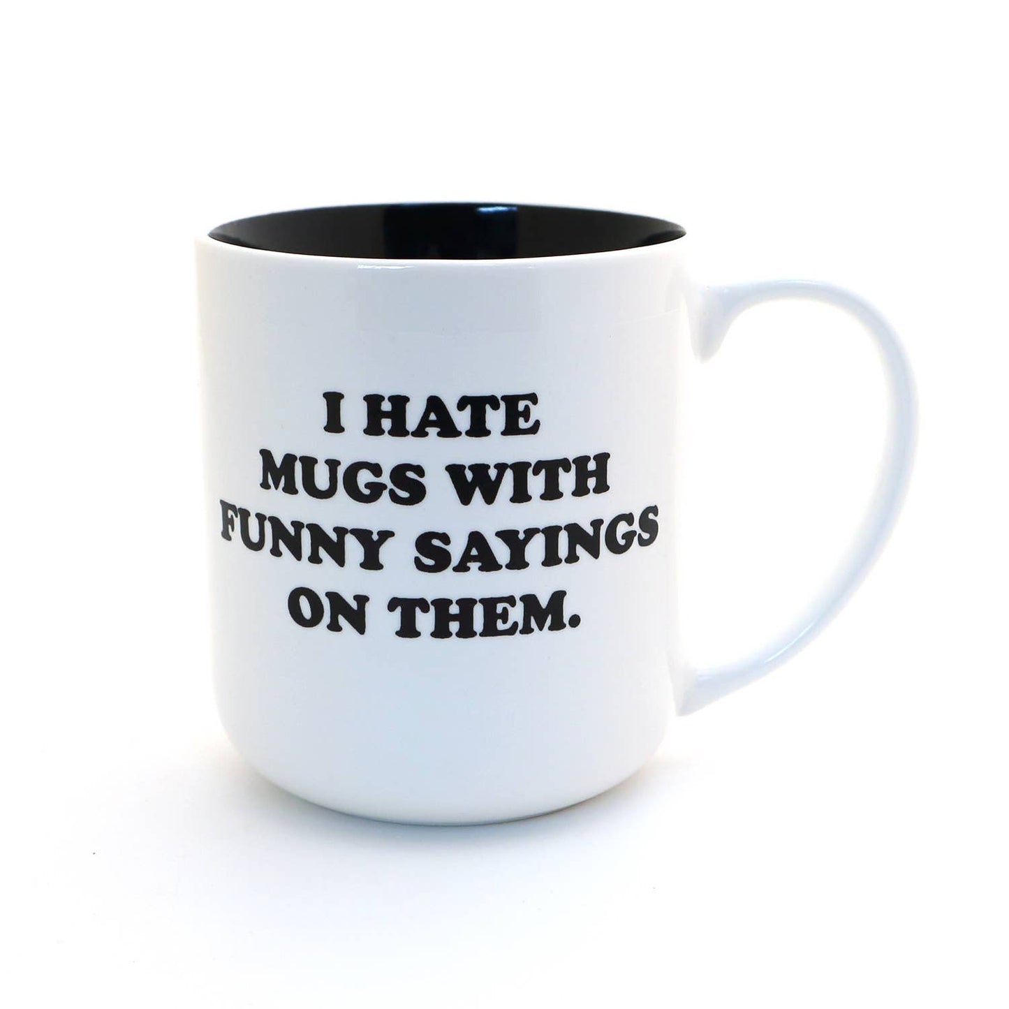 I Hate Funny Sayings mug, Gift for Dad, Large oversized mug