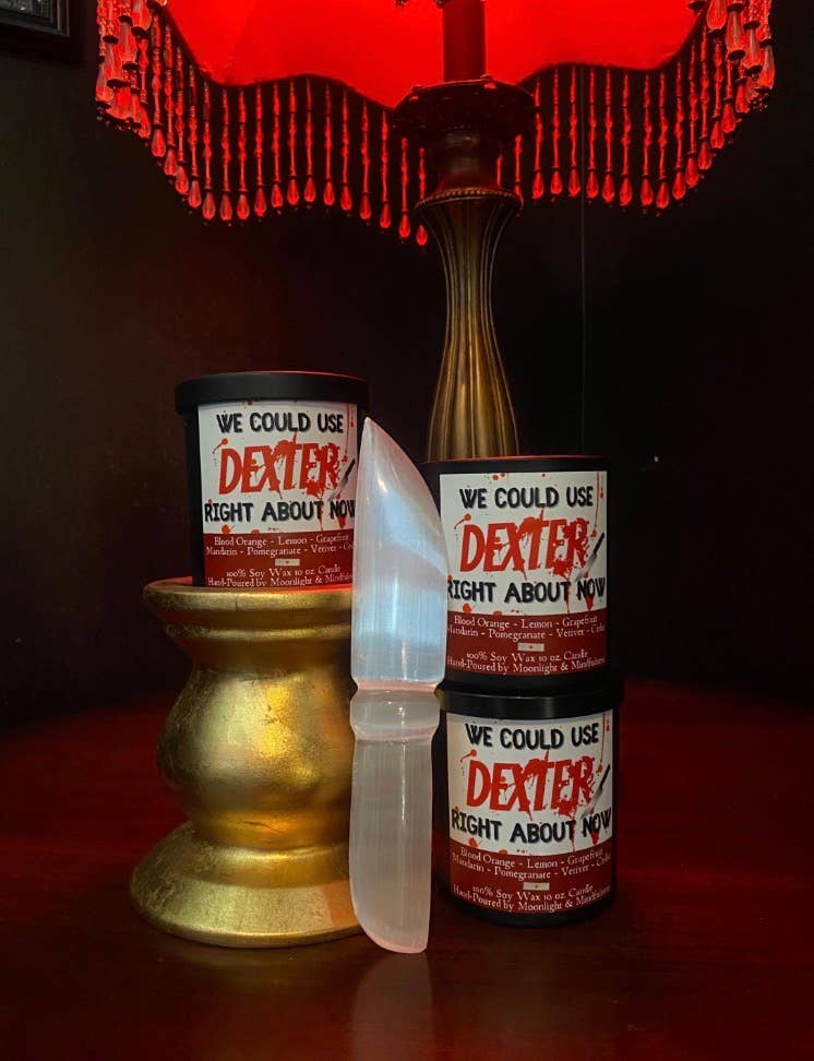 We Could Use Dexter Soy Wax Crystal Candle, Hand-Poured