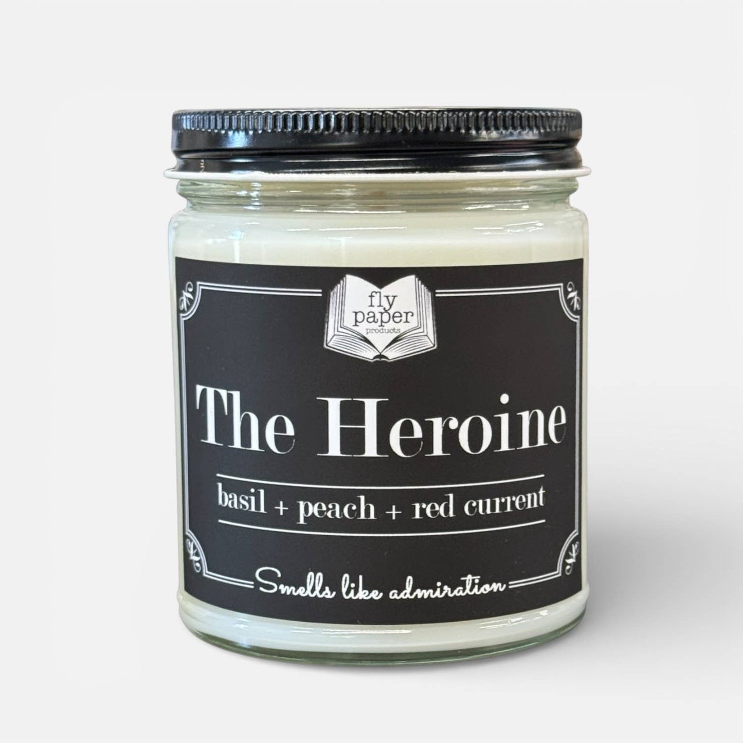 The Heroine 9oz Candle *New Scent* Basil + Peach + Currant