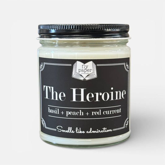 The Heroine 9oz Candle *New Scent* Basil + Peach + Currant