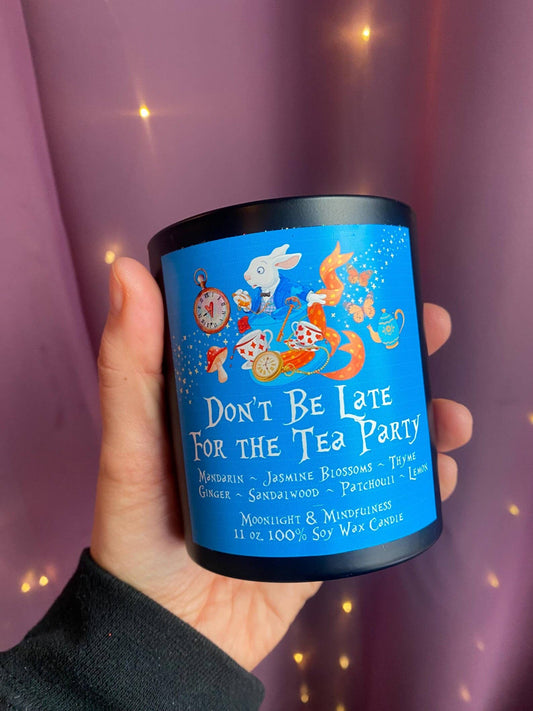 Don't Be Late for the Tea Party 100% Soy Wax Crystal Candle