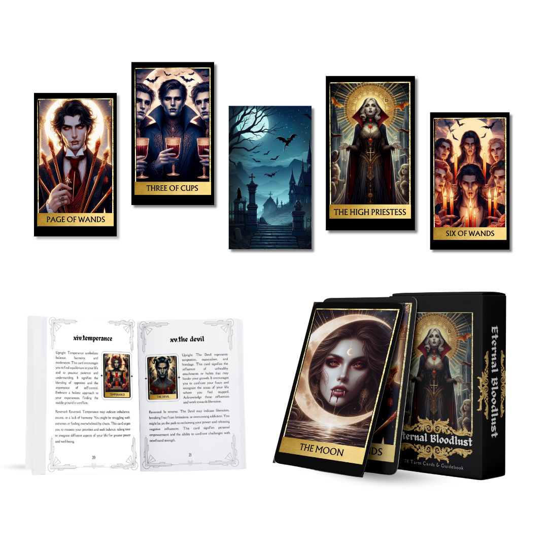 Tarot Card Deck - Eternal Bloodlust 5" x 3"