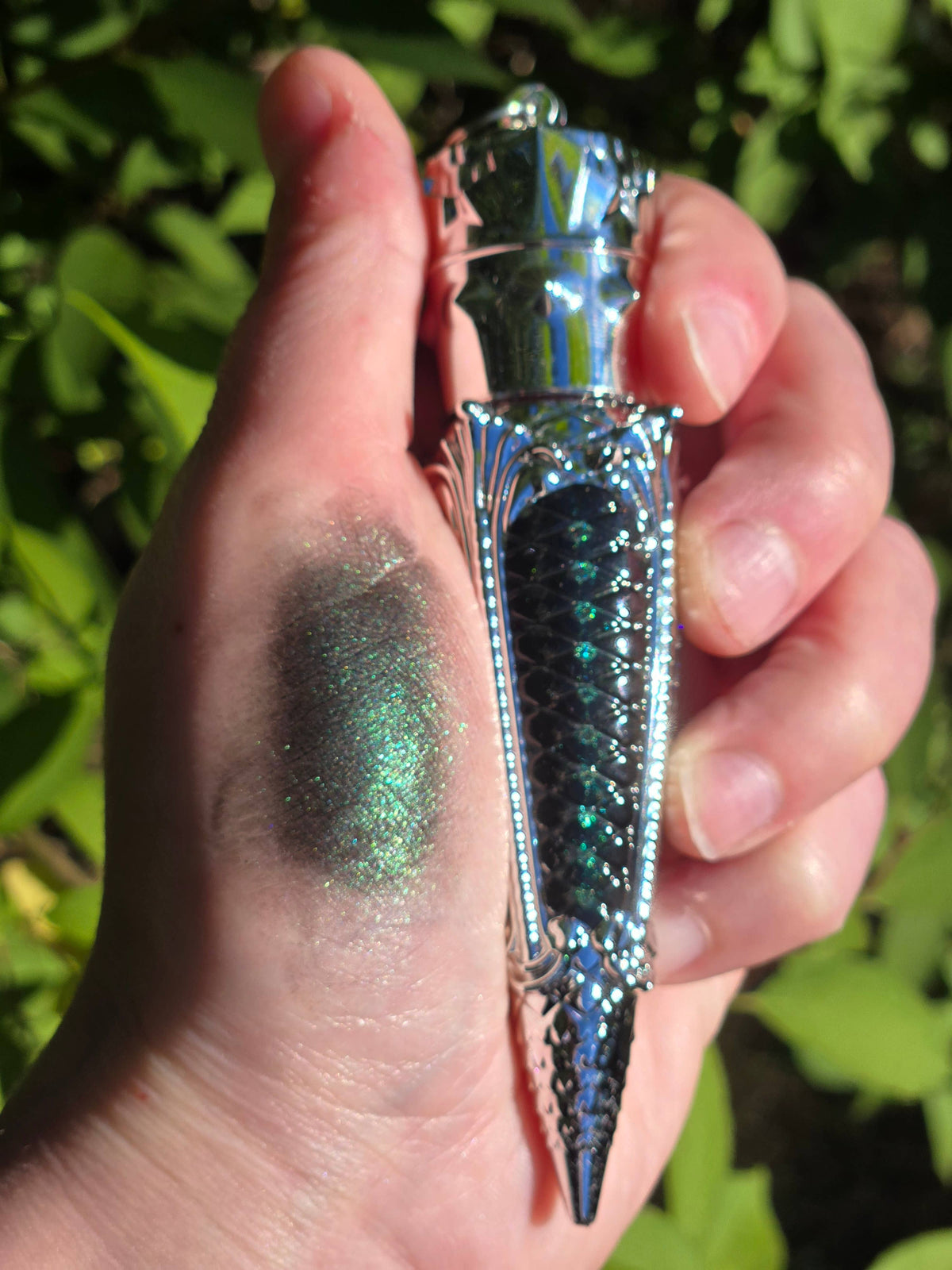 Serpent Scales Lip Mud | dark emerald | chocolate scent