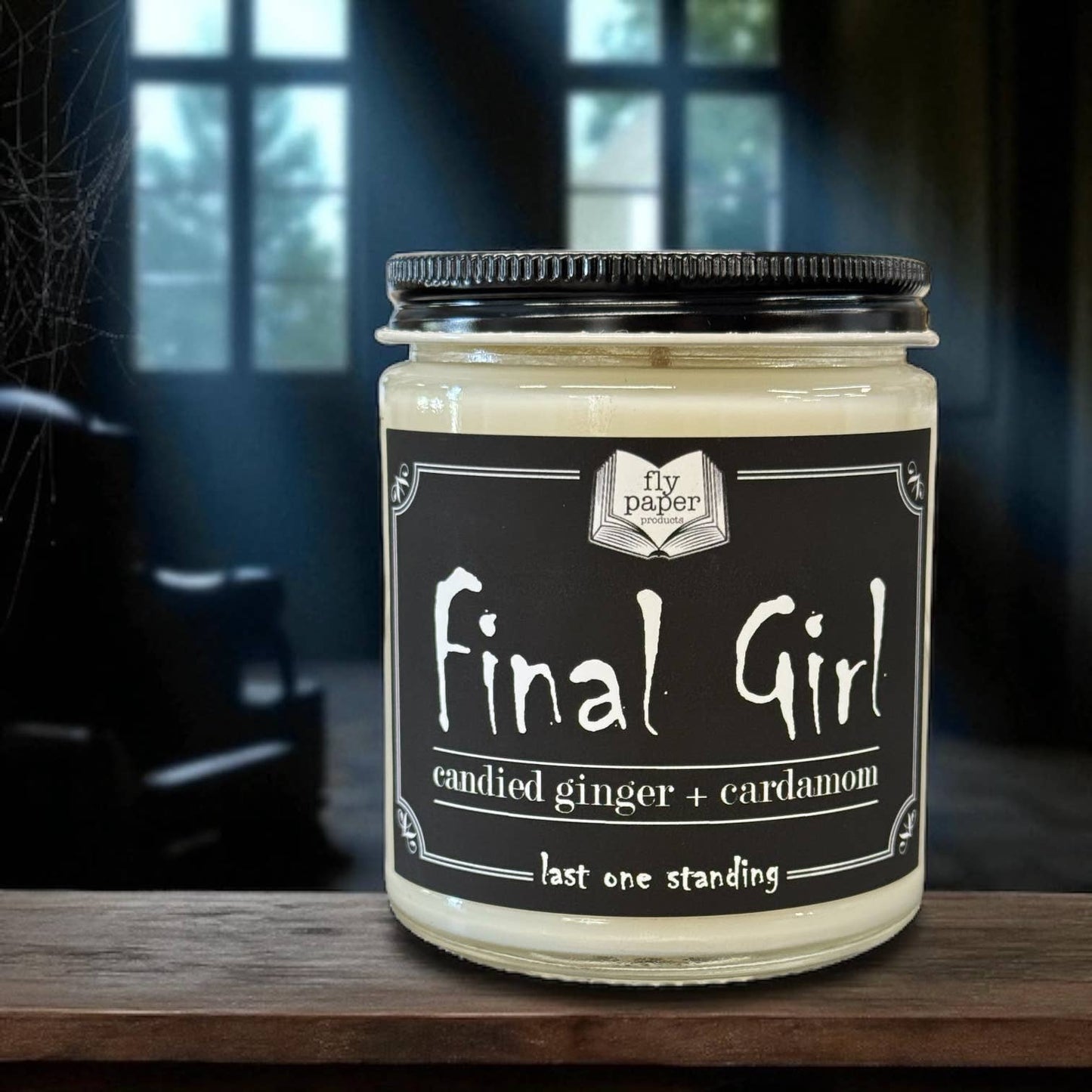NEW LABEL! Final Girl 9oz Candle Candied Ginger + Cardamom