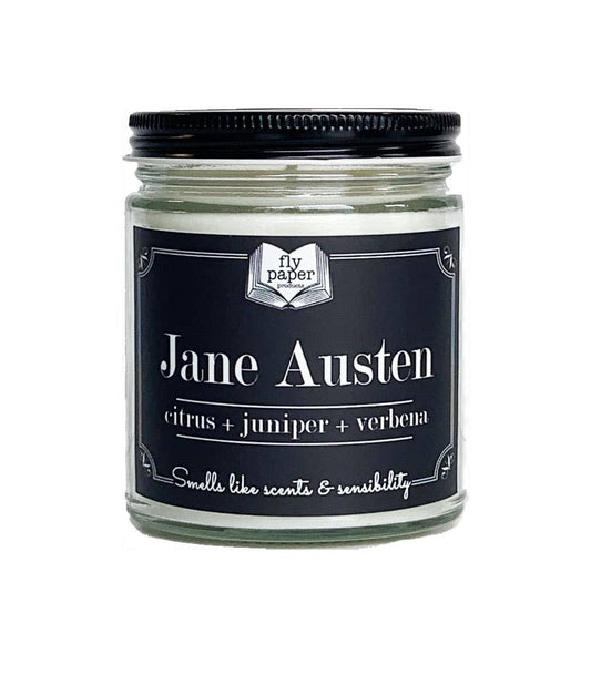 Jane Austen 9oz Candle Citrus + Juniper + Verbena