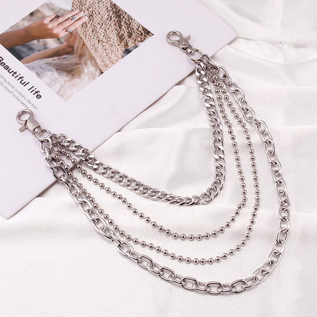 HIP HOP PUNK STYLE METAL PANTS CHAIN_CWMM0648