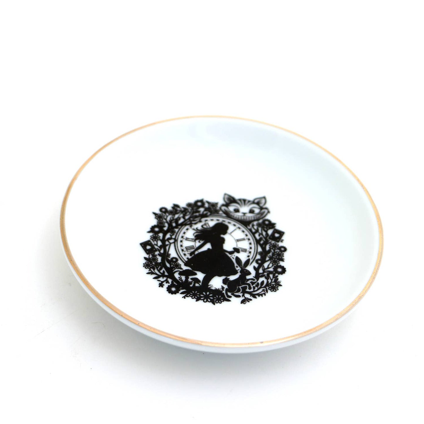 Through The Looking Glass Alice Ring Dish,with 22K Gold