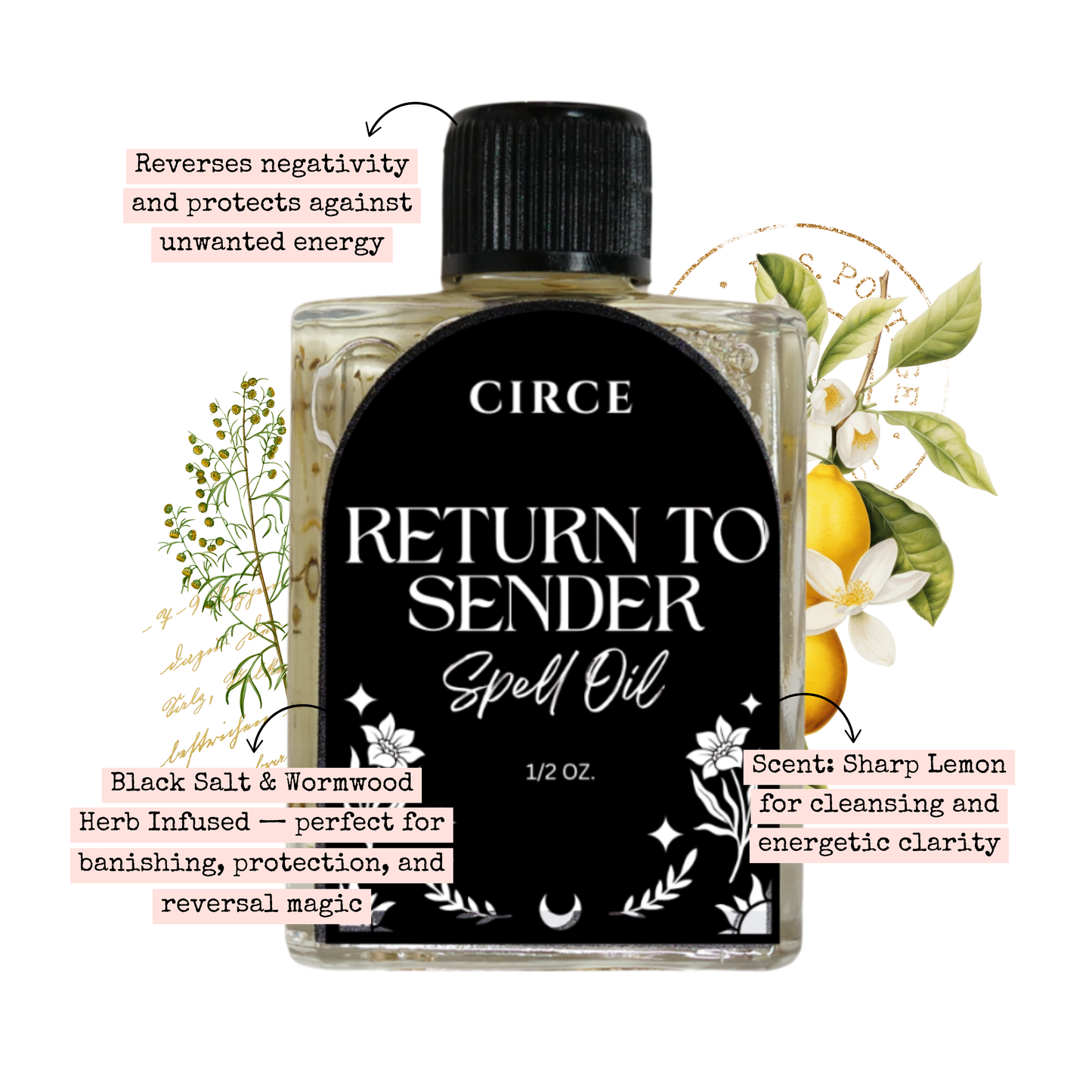 CIRCE Return To Sender Spell Oil 1/2 oz. - Wholesale