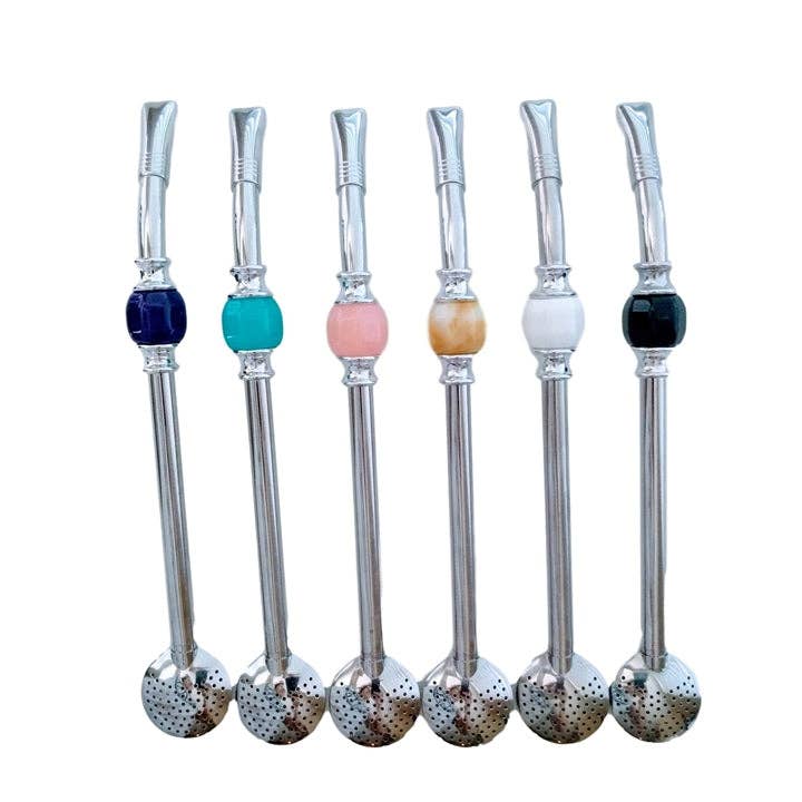 Wholesale Tea Straw - Bombilla - Removable Head & Cleaning Brush