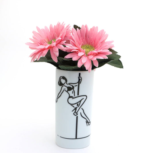 Stripper vase, Oval bud vase, 6 inches, funny gift