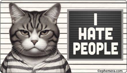 STICKER: I Hate People