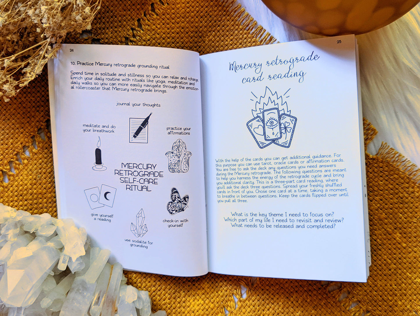 Mercury in Retrograde Journal - Workbook, Shadow work, Self