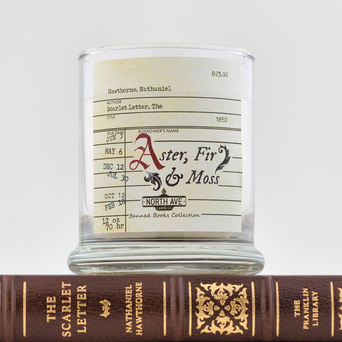 Banned Book Candle, The Scarlet Letter / Bookstore Gift