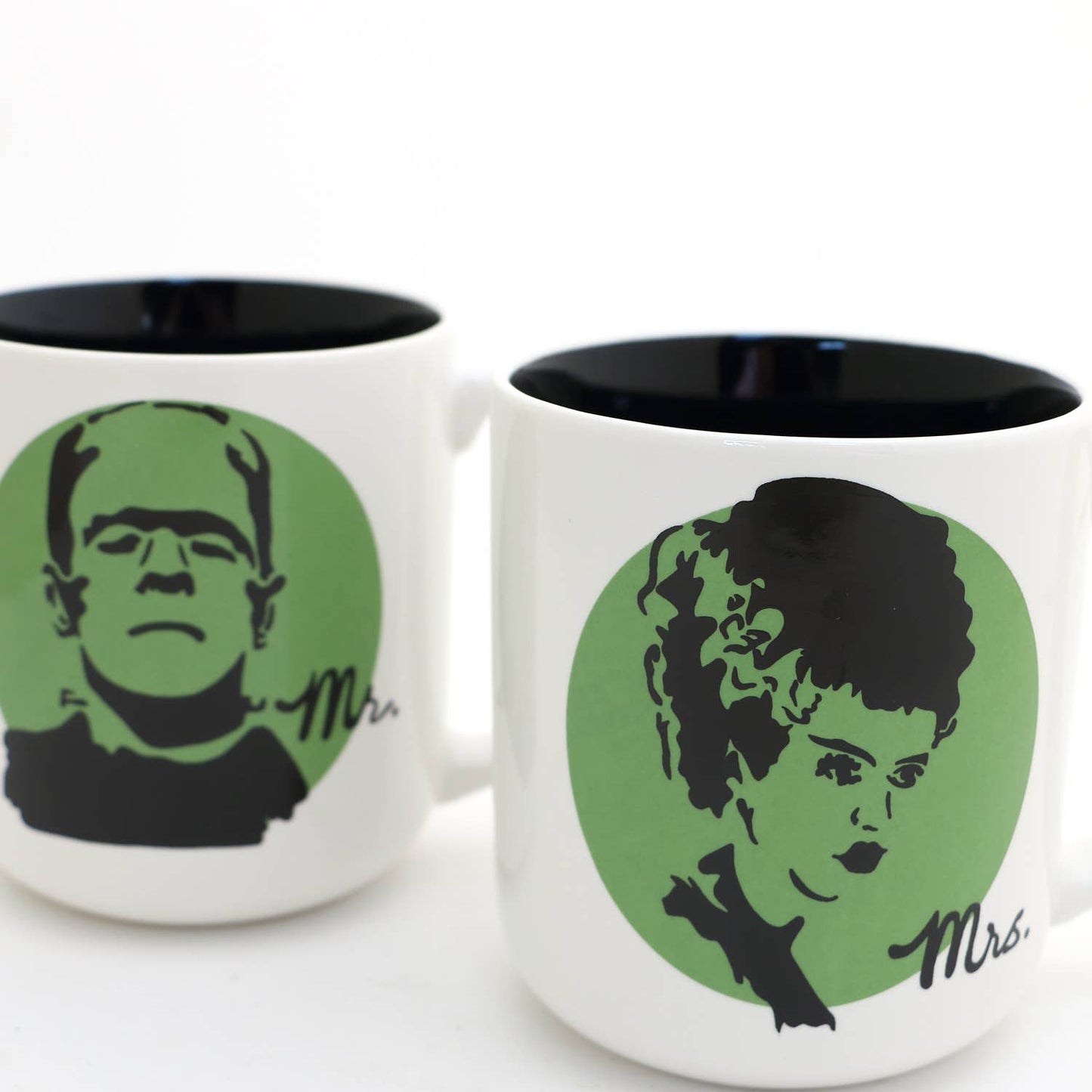 Mr. and Mrs. Frankenstein 16oz. Made for Each Other Mug Set