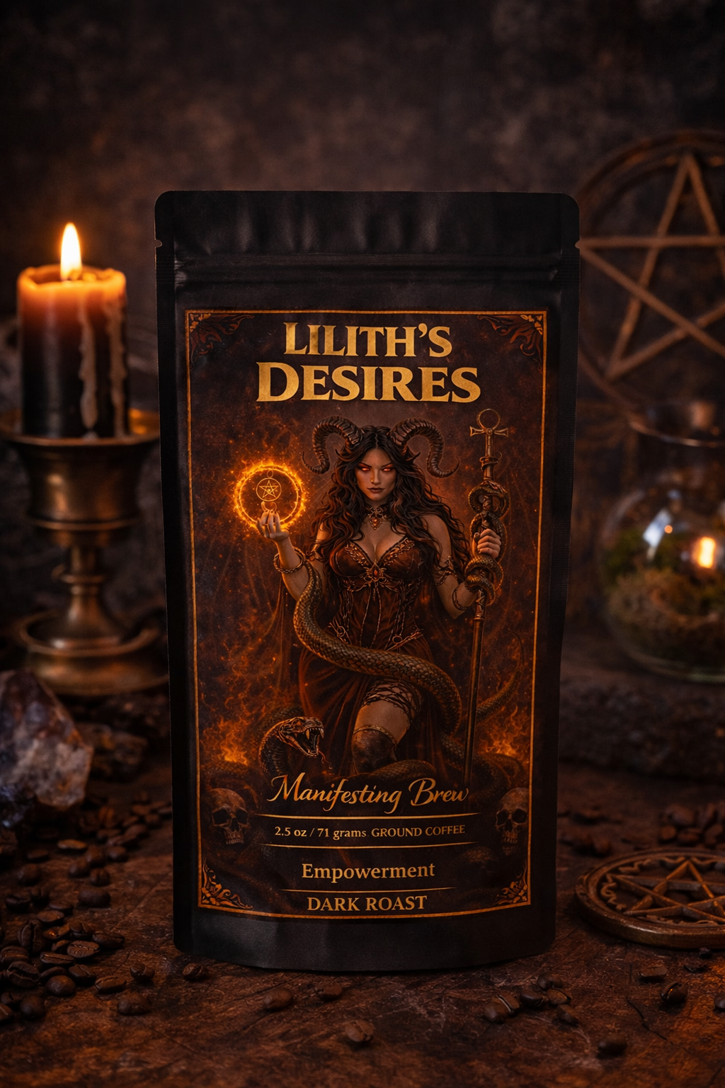 LILITH'S DESIRES 2.5oz ritual ground coffee Empowerment Blend