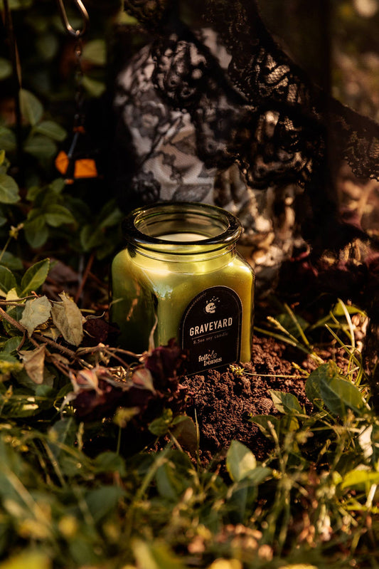 Graveyard - 8 oz Sandalwood Moss Soy Candle