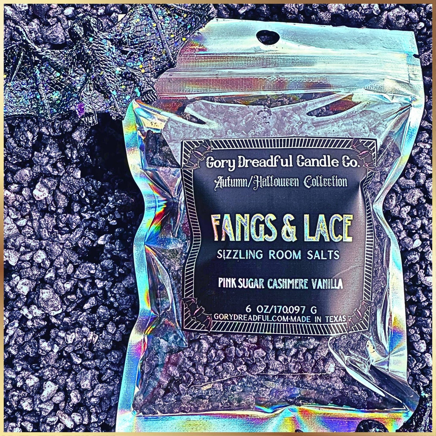 Fangs & Lace Sizzling Room Salt Crystal Potpourri
